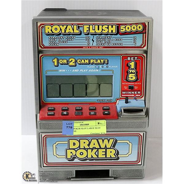 DRAW POKER SLOT LARGE SLOT MACHINE