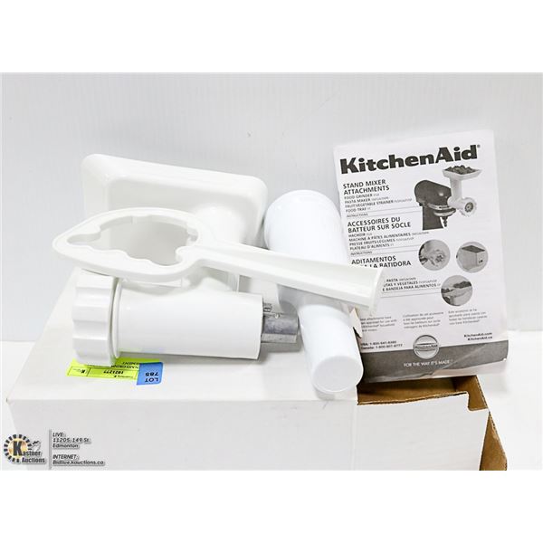 KITCHENAID GRINDER / PASTA ATTACHEMENT