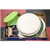 Image 1 : TUPPERWARE TRAY WITH TURKEY PLATTER, VEGETABLE