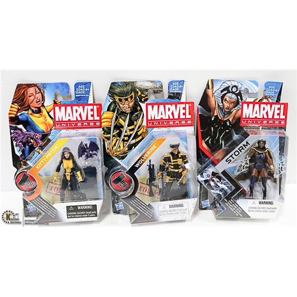 3 MARVEL UNIVERSE FIGURES