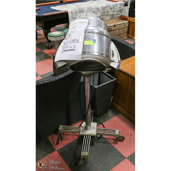 1950'S ATOMIC JET HAIRDRYER CONVERTED TO LAMP