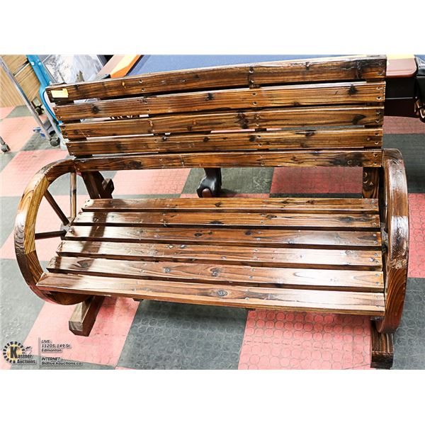 NEW SOLID FIR-RUSTIC WOOD WAGON WHEEL