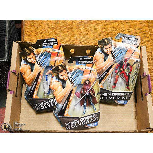 3 WOLVERINE ORIGINS FIGURES