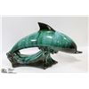 Image 1 : LARGE BLUE MOUNTAIN POTTERY DOLPHIN