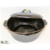 Image 1 : CAST IRON COOKING BOWL AND LID