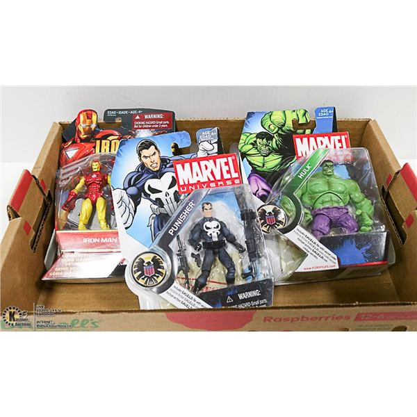 IRON MAN 2 FIGURE, PUNISHER FIGURE & HULK FIGURE
