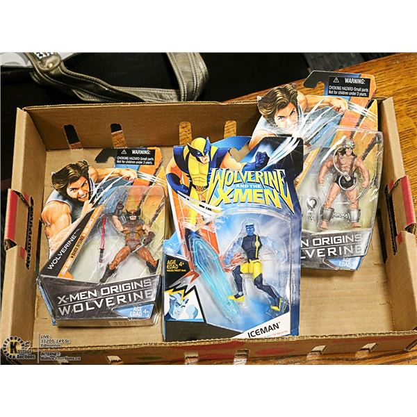3 X-MEN / WOLVERINE FIGURES