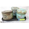 Image 1 : 3 VINTAGE CIGARETTE AND TOBACCO TINS - OTTOMAN