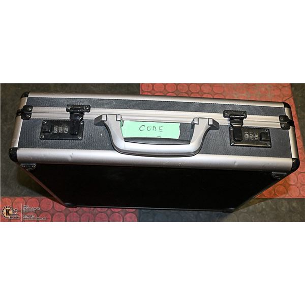 ALUMINUM HARD CASE WITH COMBINATION LOCK