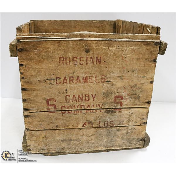 ANTIQUE RUSSIAN CARAMELS EGG CRATE