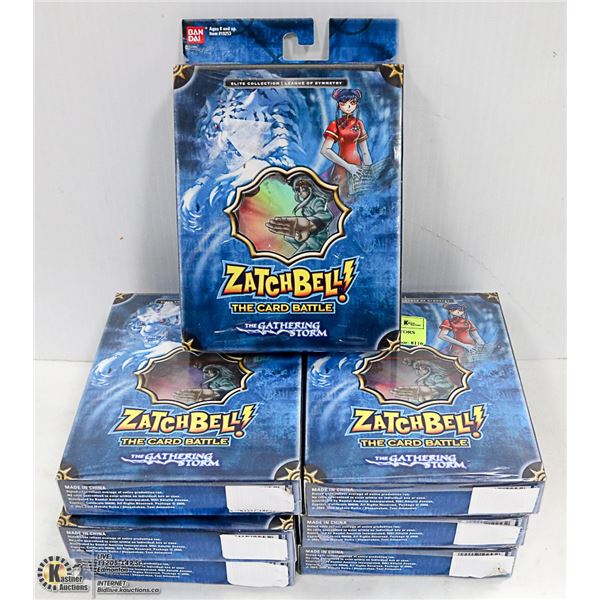 7 BLUE ZATCH BELL COLLECTORS BANDAI CARD GAME