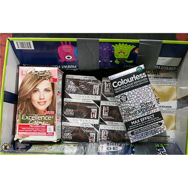 14 BOXES OF HAIR COLOR
