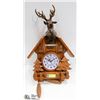 Image 1 : FOREST CUCKOO CLOCK WITH LARGE DEER HEAD