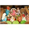 Image 1 : MADE IN ITALY LARGE HAND PAINTED NATIVITY SET