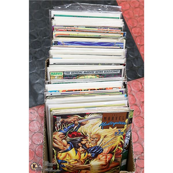 BOX OF UNSEARCHED ESTATE COLLECTORS COMICS