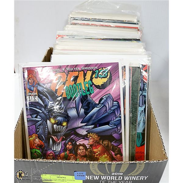 BOX OF UNSEARCHED ESTATE COLLECTORS COMICS