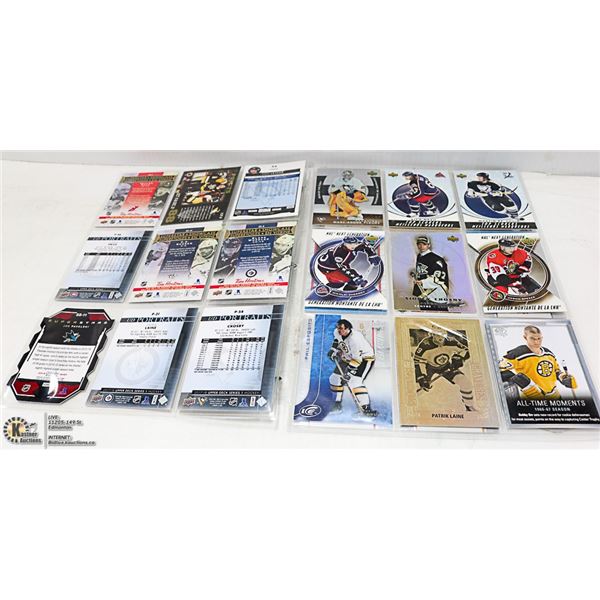 27 NHL INSERTS & RC'S HOCKEY CARD COLLECTION