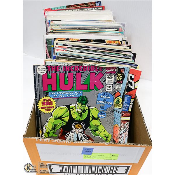 BOX OF UNSEARCHED ESTATE COLLECTORS COMICS