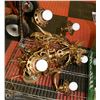 Image 1 : 1920'S RE-WIRED WORKING BRASS CHANDELIER