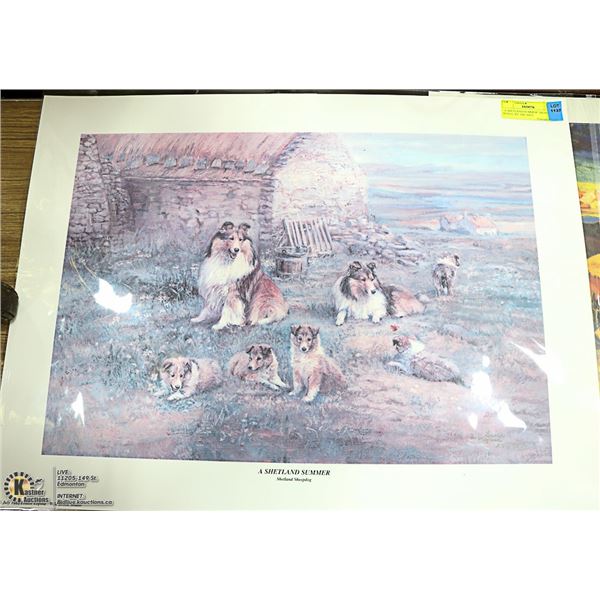 "A SHETLAND SUMMER" SIGNED IN PENCIL BY THE ARTIST