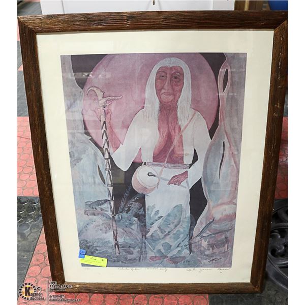 SIGNED RITA ZANONI BURNS PAINTING 20/400