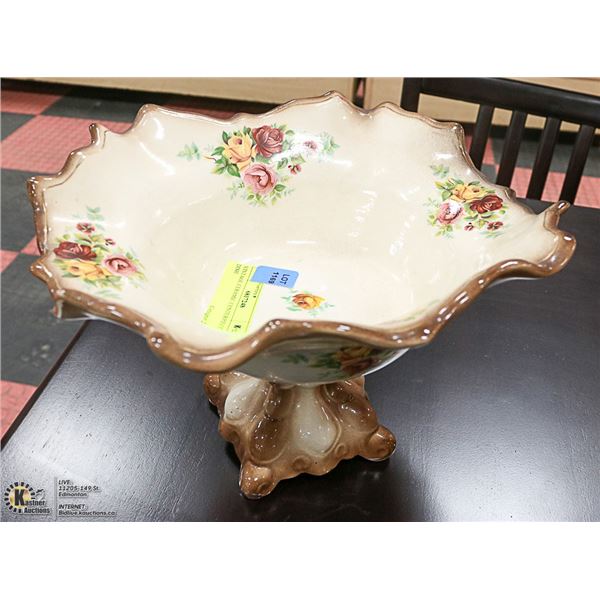 VINTAGE CERAMIC CENTERPIECE DISH