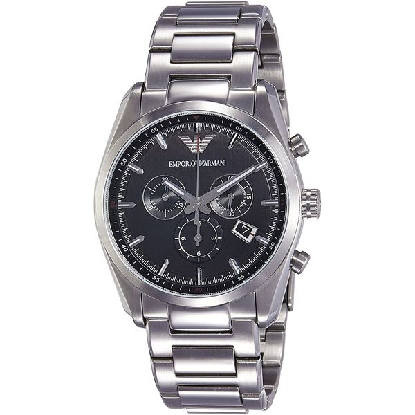 NEW ARMANI SPORTIVO 42MM ST. STEEL WATCH MSRP $482