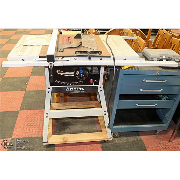 DELTA SHOPMASTER 10" TABLE SAW ON STAND WITH