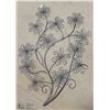 Image 1 : METAL FLOWERED WALL ART