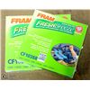 Image 1 : VEHICLE CAB AIR FILTERS BY FRAM, CF10388 AND
