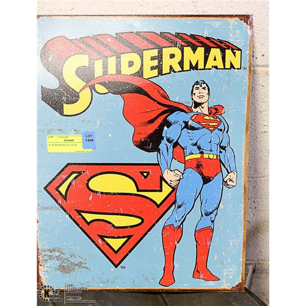 SUPERMAN METAL SIGN
