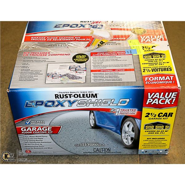 1/2 OF EPOXYSHIELD GARAGE FLOOR COATING KIT