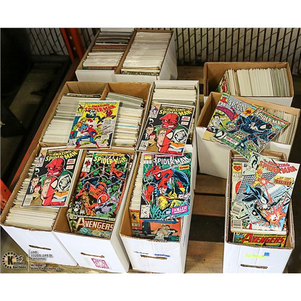 11 BOXES OF COMICS-OVER 1400 COMICS