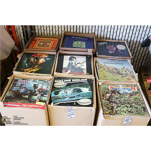 PALLET OF VARIOUS RECORDS - INCLUDING ROCK, POP,