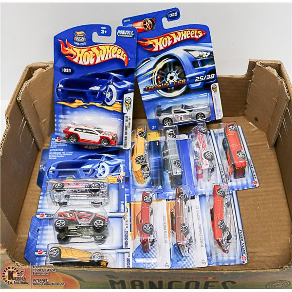 LOT OF ASSORTED HOTWHEELS 15 IN TOTAL