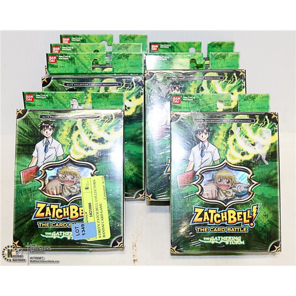 8 GREEN ZATCH BELL COLLECTORS BANDAI CARD GAME