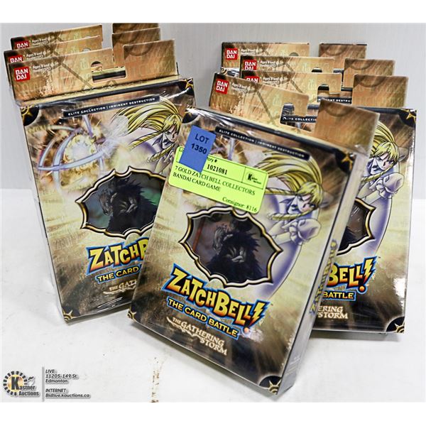 7 GOLD ZATCH BELL COLLECTORS BANDAI CARD GAME