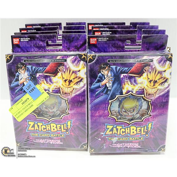 8 PURPLE ZATCH BELL COLLECTORS BANDAI CARD GAME