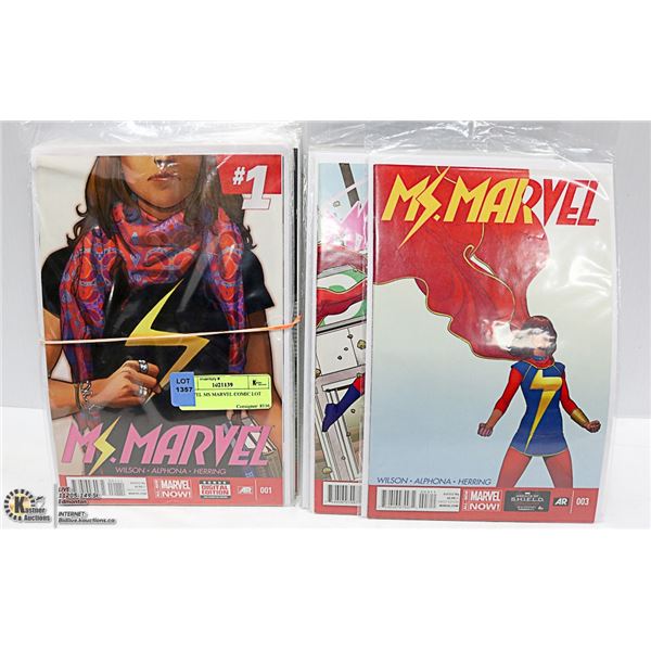 MARVEL MS MARVEL COMIC LOT 1-19