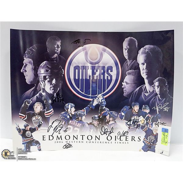 2006 OILERS SIGNED POSTER