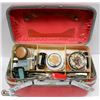 Image 1 : VINTAGE MAKE UP CASE WITH CONTENTS