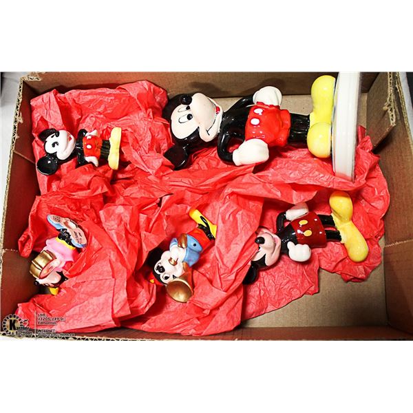 LOT OF VINTAGE CERAMIC MICKEY AND MINNIE
