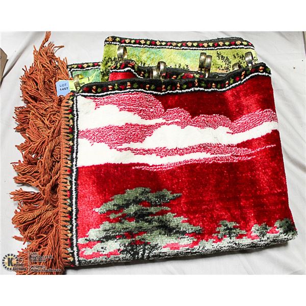 LION THEME WALL-MOUNT TAPESTRY (40"L X 20"W)