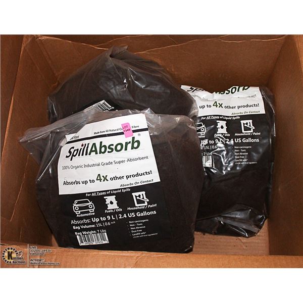 BOX WITH 3 BAGS SPILL ABSORB