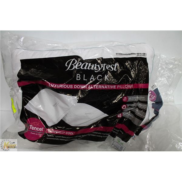 BEAUTY REST BLACK QUEEN PILLOW