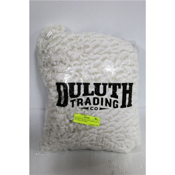 BROOKSTONE HEATED THROW 50" X 60" 4 HEAT SETTING