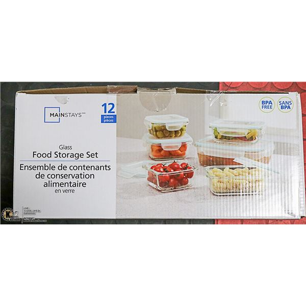 FOOD STORAGE GLASS STORAGE SET