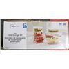 Image 1 : FOOD STORAGE GLASS STORAGE SET