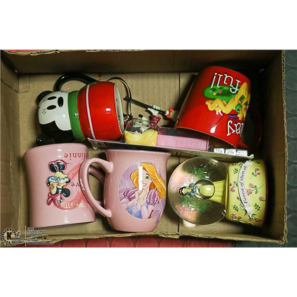 MISCELLANEOUS DISNEY MUGS:  MINNIE MOUSE,