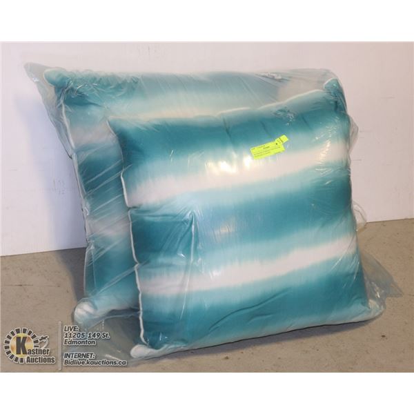 OUTDOOR CUSHIONS POLYESTER WASHABLE 2 IN SET